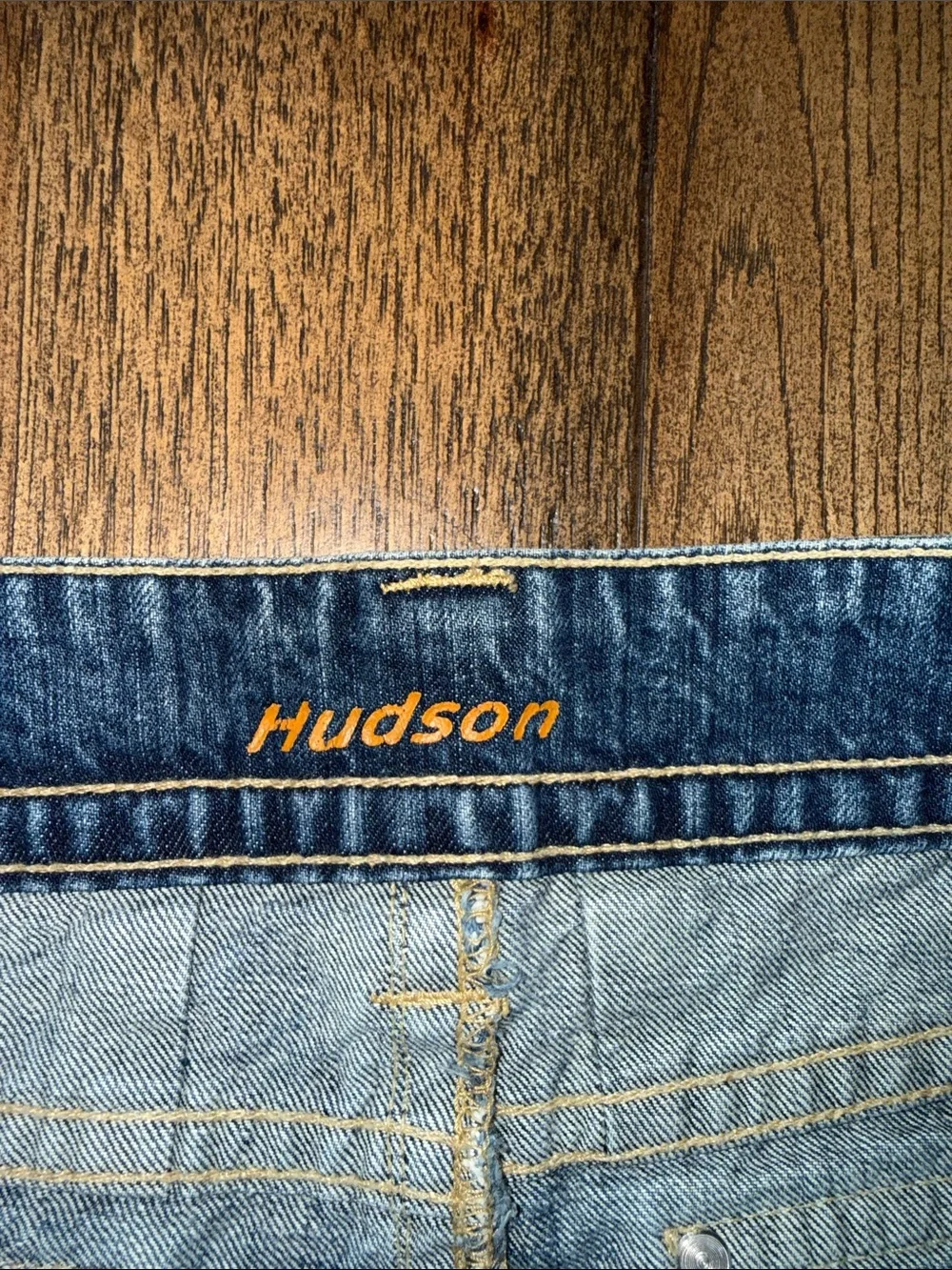Hudson Jeans Blue Distressed Denim Mini Skirt 2004